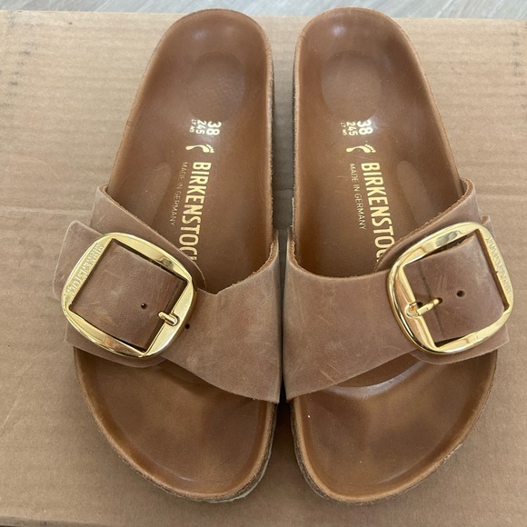 Birkenstock Madrid, Cognac leather, size 38 - Picture 3 of 3